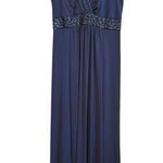 David's Bridal David’s Bridal Dark Navy Blue Sleeveless Bridesmaids Dress Gown size 4 Photo 0