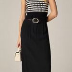 J.CREW. Embellished Sweater Shell Small Black Cream NEW Mirrors Career CG794 Photo 3