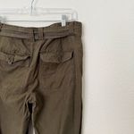 J.Crew [] Olive Green City Fit Straight Leg Utility Pants Belted Roll Tab Size 4 Photo 7