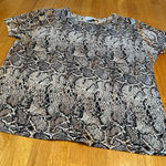 Tess snake print top, size large. Photo 0