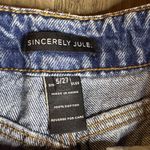 Sincerely Jules Barrel Long Blue Denim Shorts Size undefined Photo 1