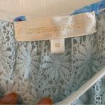 Love Shack Fancy  XS Light Blue & White Floral Crop Blouse Photo 10