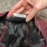 Timing  Maroon Satin Bodysuit Photo 4