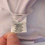 NWT Theo & Spence Lounge Pajama Shorts in White Size 2X Photo 3