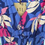 Abel the label  Anthropologie Santa Cruz Floral High Low Maxi Dress V Neck Size S Photo 9