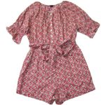 J.Crew NWT Belted Romper in Red Yellow Liberty® Betsy Ann Floral Cotton L Photo 1