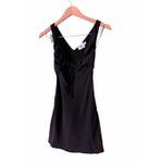 Princess Polly  Mini Plunge Black Dress Size 0 Sleeveless V Neck Photo 3