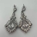 CARA NEW YORK Earrings DropDangle Rainbow Pastel Silver Gem Rhinestone Cocktail Photo 4