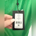 DKNY NWT  Saty Lacno Women's One Shoulder Asymetrical Green Pleated Dress Small Photo 4