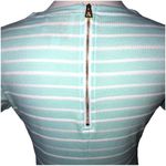 Sail To Sable  Green White Nautical Stripe T-Shirt Dress M EUC Photo 4
