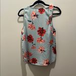 14th & Union Floral Sleeveless Top - Blue & Reds Photo 2