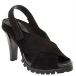 Pedro Garcia Shoes Womens Size 8.5 Black Open Toe Yuval Slingback Leather Sandal Photo 1