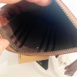 Frye  Melissa Cognac Brown Distressed Leather Crossbody Wristlet Stadium Bag NEW Photo 2