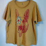 Aerie Offline by Graphic Dog German Shepherd Oversized T Shirt Yellow Red Large Photo 0