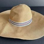 EXPRESS | Tan Floppy Straw Hat Photo 0