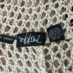 Mikka Boho Hand Knit Slouchy Open Knit Hooded Cardigan Sweater OS Tan Size undefined Photo 6