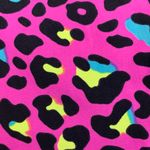 Vibrant Leopard Print Leggings by First Step Gym Clothes. Size XS Pink Photo 2