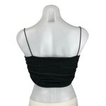 Princess Polly Black Sleeveless Glitter Sparkly Cowl Neck Cami Crop Top Size 2 Photo 2