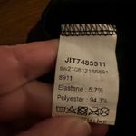 SheIn Black crocodile metallic high low midi skirt with stretchy waistband Med Photo 5