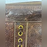 Coach Chelsea Lace Duffle Crossbody Dark Brown Grommet Leather Bag Photo 13