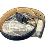 None Italian Genuine Calfskin Leather Belt - Size Small (30) Photo 2