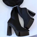 Gianni Bini  Jarvis Stretch Knit  Over The Knee Sky High Platform Boots SZ 7 NWOB Photo 3