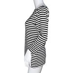 Manoukian Shirt‎ Womens Small Black White Striped Tee TShirt Essential Casual Size M Photo 2
