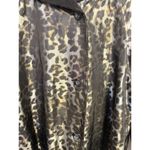 Dennis Basso Dennis by Dennis‎ Basso Leopard Reversible Trench Coat Womens L Hood Mob Wife Photo 1