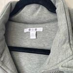 Three Dots Full Zip Quilted Jacket Light Sage Green Soft Women’s Size M Photo 2