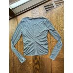 Free People Movement FP Right On Run Long Sleeve Layer Skyline Blue Sz Small New Photo 5