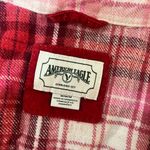 American Eagle  Cozy Cropped Flannel in Pink Photo 4