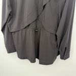 Athleta  Black Snap Button Athletic Jacket Lightweight Size XL Photo 6