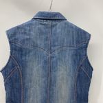 Wrangler  form fitting studded denim sleeveless button down western rodeo Photo 5