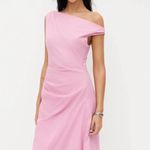 Cider NWT Assymetric Neck‎ Ruched Maxi Dress in Pink Size XS Photo 1
