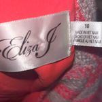 Eliza J  Alina Striped Tweed Dress Hot Pink and Cream with Metallic Thread Photo 3