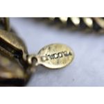 Chico's  Boho Round Bronze Rhinestone Pendant Statement 22 inch Necklace Photo 2