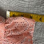 Lilly Pulitzer  Keila Top Womens 4 Peach Hyacinth Floral Arch Eyelet Shirt Blouse Photo 5