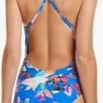 La Blanca  Havana Tropics One-Piece Swimsuit Convertible Straps Blue Sz 12 Photo 1