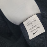 Nike Sweatshirt Size Large Full Zip Up Hooded Sweatshirt Embroidered Logo Faded Fading Black Photo 9