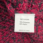 Tart  Red Black Long Sleeve Zipper Back Pullover Knit Sweater Cardigan Small Photo 7