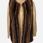 Betsey Johnson Faux Fur Vest Brown Size Small Photo 0