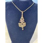 Camrose & Kross Pendant Necklace JBK Gold Tone Jacqueline Kennedy Reproduction Photo 3
