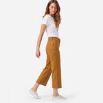 Pendleton  High Waist Crop Pant 14 Peanut Duck Cloth Wide Leg‎ Photo 2