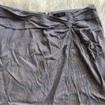 Rag and Bone  Grey Plaid Quiet Luxury Midi Skirt Photo 6