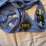 Zaful Blue Halter One Piece Swimsuit with Cutout Design Photo 5