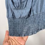 Xxi Crochet High Neck Top Sleeveless Pockets Medium Navy Y2K Style Babydoll Photo 6