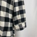 Free Press Large Buffalo Plaid Flannel Tunic Longline Button Down Shirt Chore Photo 4