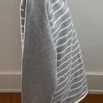 Orvis Striped Gray 1/4 Zip Logo Pockets Pullover Sweatshirt, size M Photo 5