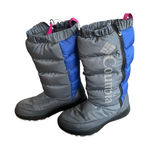 Columbia  Women's Paninaro Omni-Heat Tall Snow Boot - Graphite/Lapis Blue 8 Photo 0