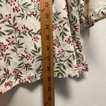 Woman Within  Plus 2X Floral Print Henley Top Long Sleeve Casual Comfy Holiday Photo 8